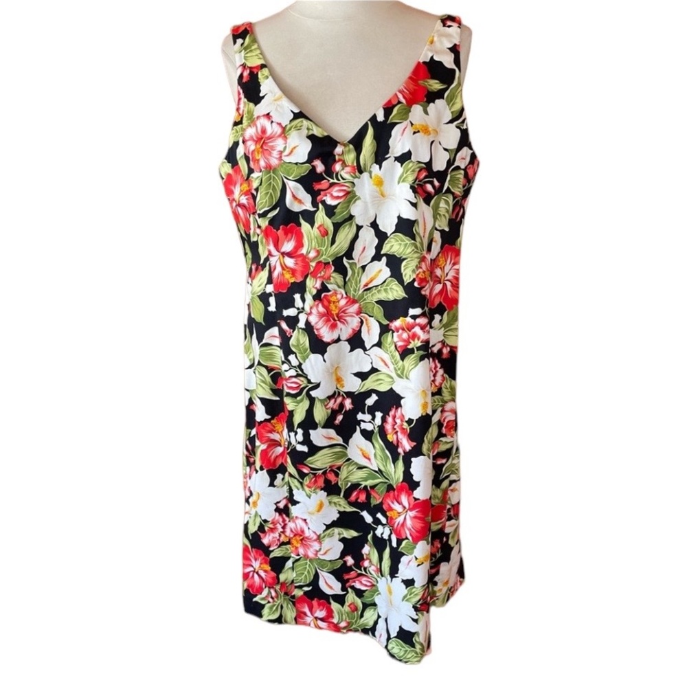 1990s/Y2K Jones New York Signature Floral Summer Dress